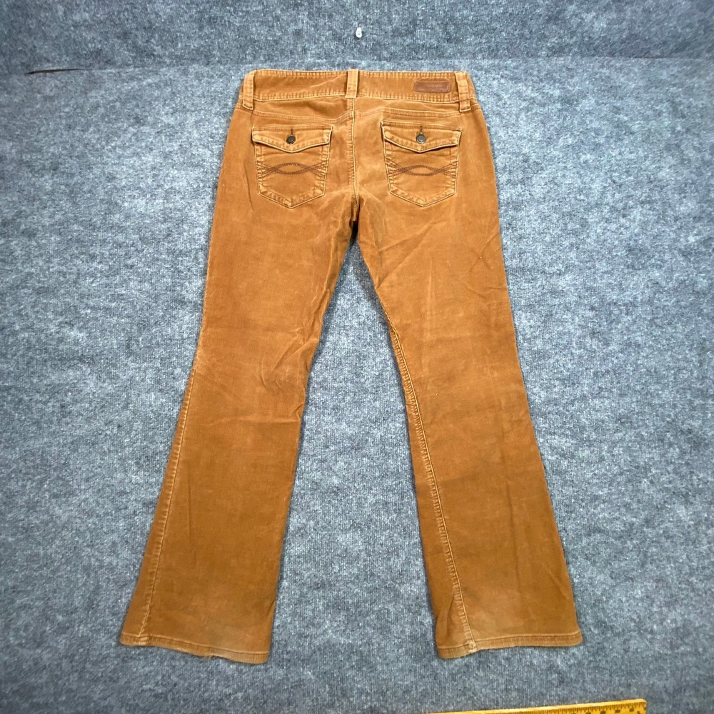 Abercrombie & Fitch Women 10 Brown Corduroy Low Rise Bootcut Flare Pants Y2K